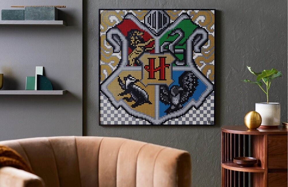 LEGO Art Harry Potter Herby Hogwartu 31201 Unikatowe dzieło sztuki oryginalny element dekoracyjny do wnętrza