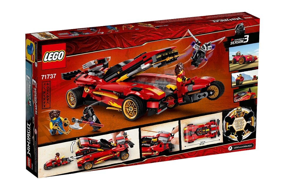 LEGO Ninjago Ninjaścigacz X-1 71737 kreatywna zabawa prawidłowy rozwój merytoryczny dziecka klocki figurki minifigurki bez zasilania klasyczna zabawa wysoka jakość lego wielogodzinna zabawa