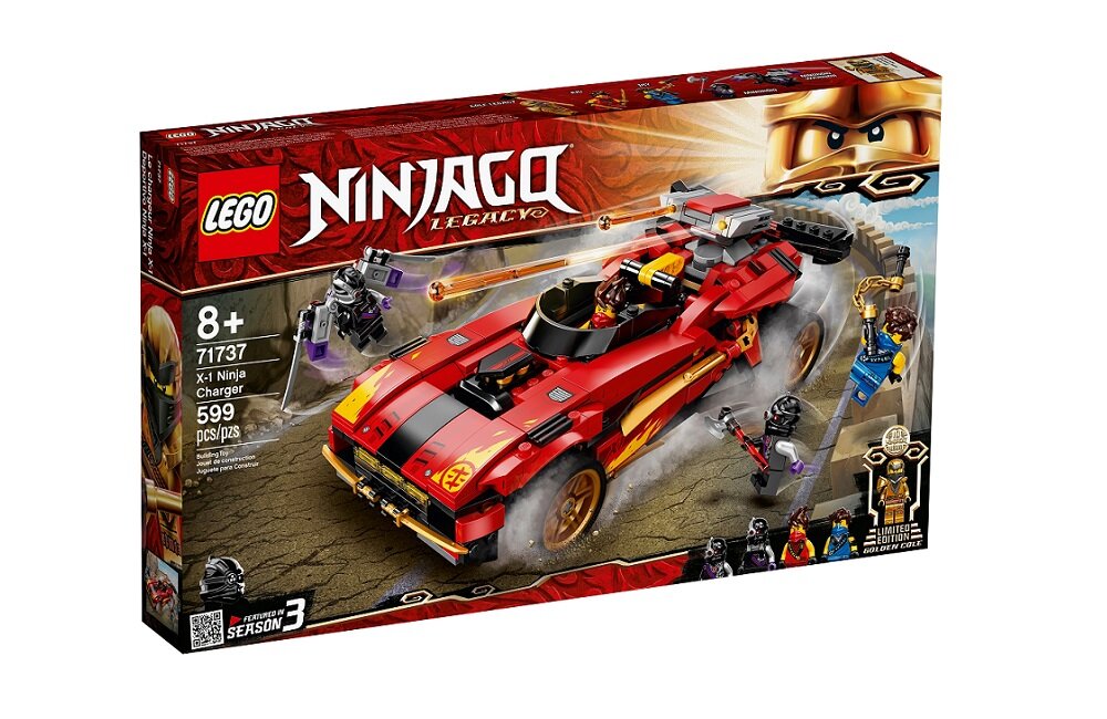 LEGO Ninjago Ninjaścigacz X-1 71737 kreatywna zabawa prawidłowy rozwój merytoryczny dziecka klocki figurki minifigurki bez zasilania klasyczna zabawa wysoka jakość lego wielogodzinna zabawa