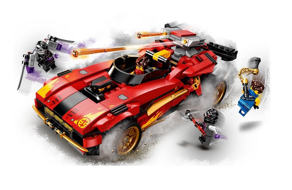 LEGO Ninjago Ninjaścigacz X-1 71737 kreatywna zabawa prawidłowy rozwój merytoryczny dziecka klocki figurki minifigurki bez zasilania klasyczna zabawa wysoka jakość lego wielogodzinna zabawa
