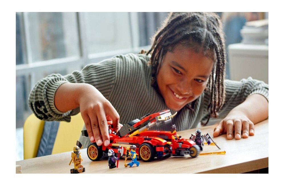 LEGO Ninjago Ninjaścigacz X-1 71737 kreatywna zabawa prawidłowy rozwój merytoryczny dziecka klocki figurki minifigurki bez zasilania klasyczna zabawa wysoka jakość lego wielogodzinna zabawa