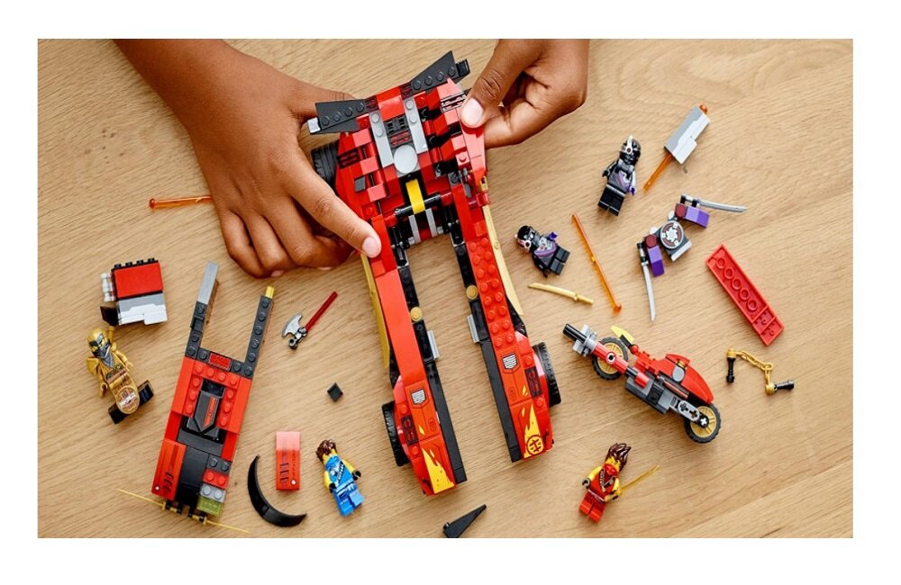LEGO Ninjago Ninjaścigacz X-1 71737 kreatywna zabawa prawidłowy rozwój merytoryczny dziecka klocki figurki minifigurki bez zasilania klasyczna zabawa wysoka jakość lego wielogodzinna zabawa