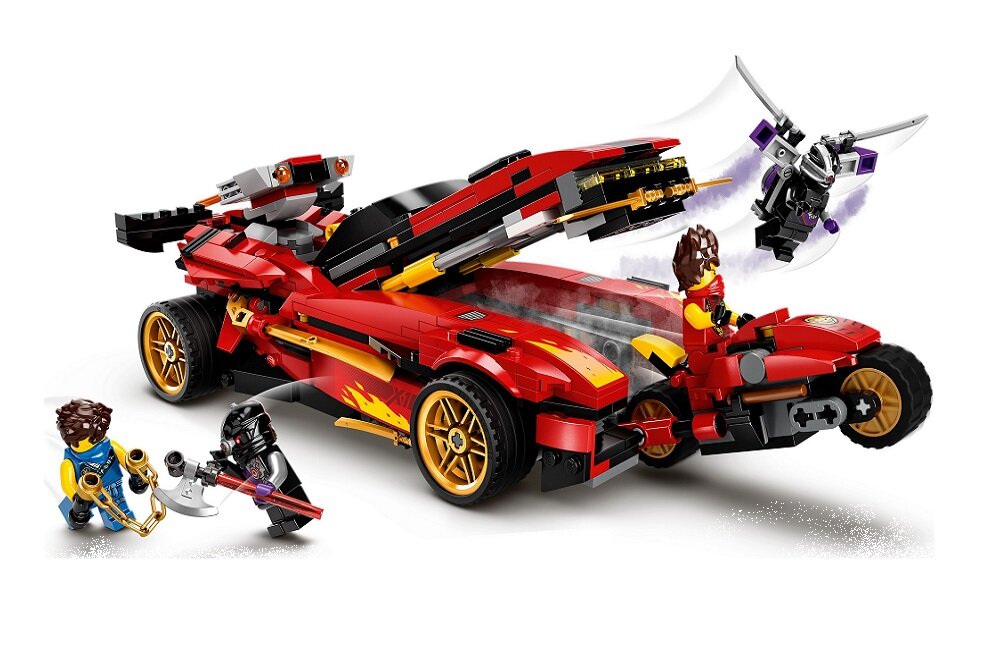 LEGO Ninjago Ninjaścigacz X-1 71737 kreatywna zabawa prawidłowy rozwój merytoryczny dziecka klocki figurki minifigurki bez zasilania klasyczna zabawa wysoka jakość lego wielogodzinna zabawa