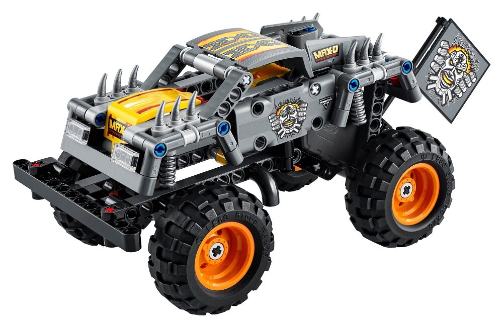 LEGO Technic Monster Jam Max D 42119 dla budowniczych podwójne wyzwanie konstruktorskie na początek przygody z inżynierią i mechaniką niezwykle realistyczny model