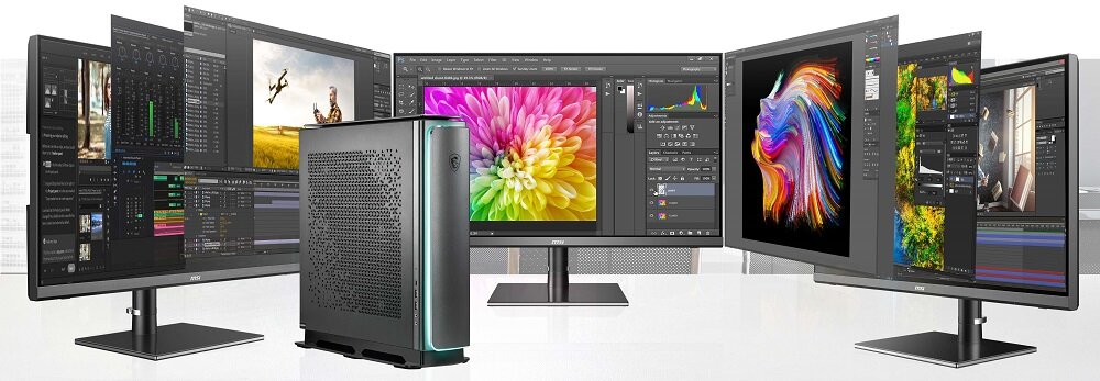 Komputer MSI Creator P100X - Karta graficzna Nvidia GeForce RTX 3070 czysty obraz dźwięk 