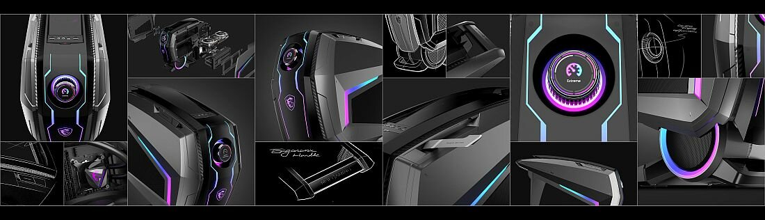 Komputer MSI Meg Aegis Ti5 - Futurystyczne wzornictwo