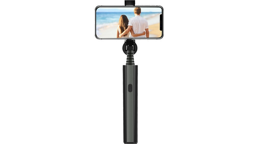 UCHWYT SELFIE VOGEL BSF605K BLUETOOTH CZARNY wyglad front tryb poziomy pionowy