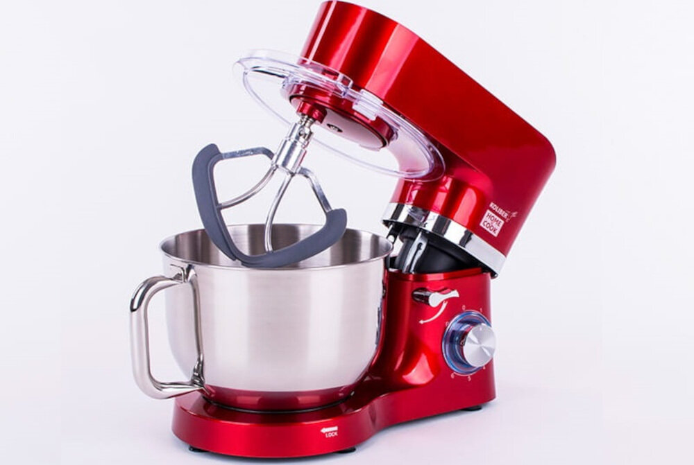 Robot kuchenny planetarny KOLIBER Robomax KH-SM1460BK6-S 1400W mieszadlo uzytkowanie wygoda rezultaty silikonowe sciagacze