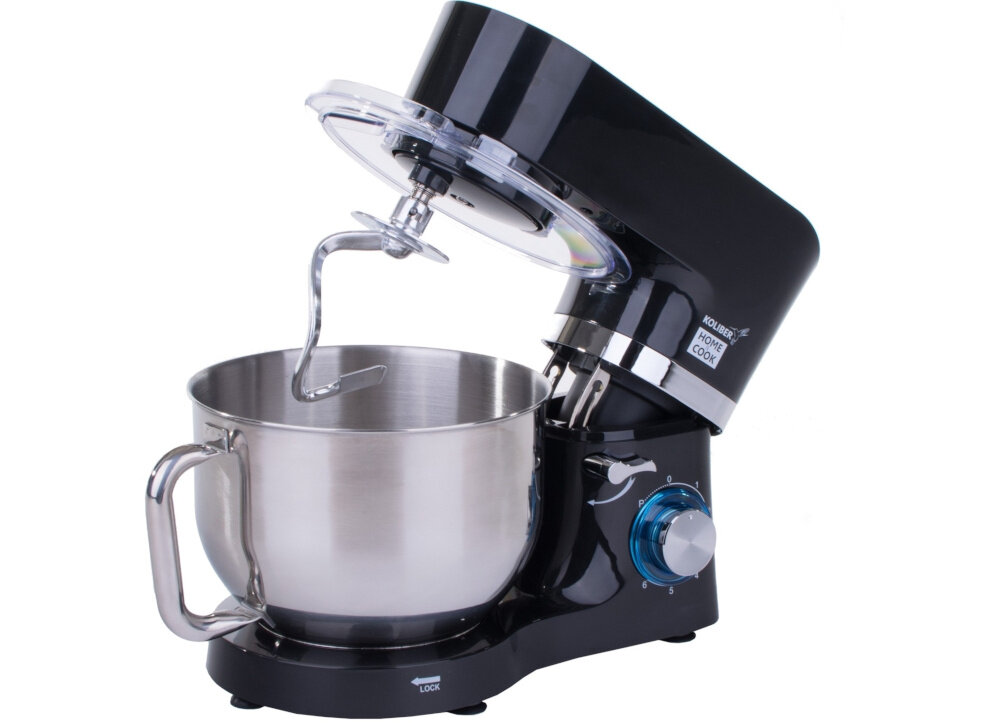 Robot kuchenny planetarny KOLIBER Robomax KH-SM1460BK6-S 1400W zagniatanie ciezkich ciast metalowy hak