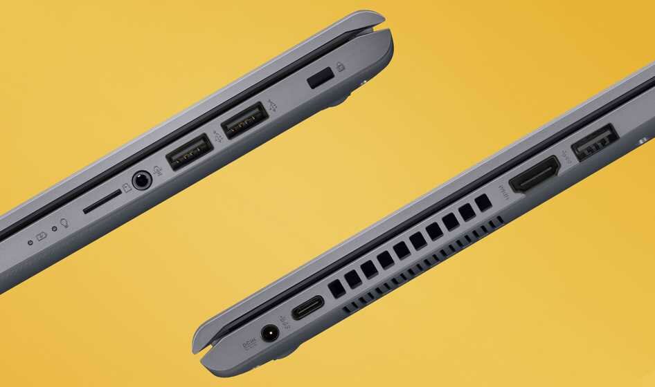 Laptop ASUS F509JA - USB USB 3.1 typ C microSD HDMI 