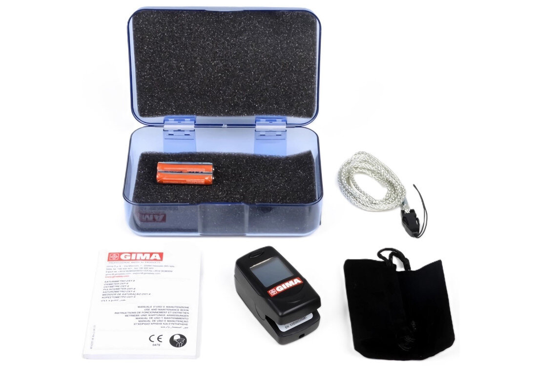 Pulsoksymetr GIMA OXY-6 zestaw akcesoria komplet wyposazenie