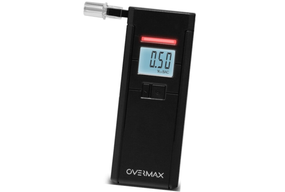 Alkomat OVERMAX AD-05 wskaznik poziomu naladowania baterii