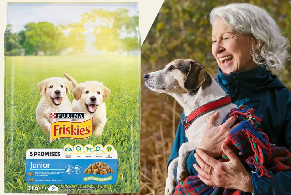 Karma dla psa FRISKIES 5 Promisses Junior Kurczak Warzywa i Mleko 3 kg sklad analiza
