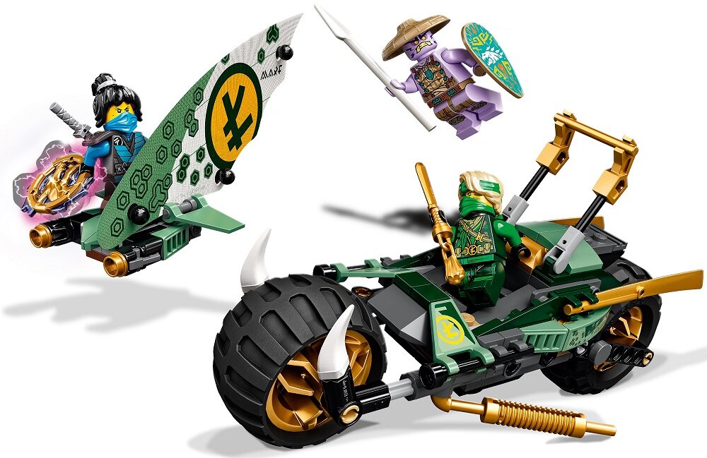 LEGO Ninjago Dżunglowy Chopper Lloyda 71745 pojazd ninja 2 w 1 Niezwykłe zabawki ze świata fantasy dla siedmiolatków