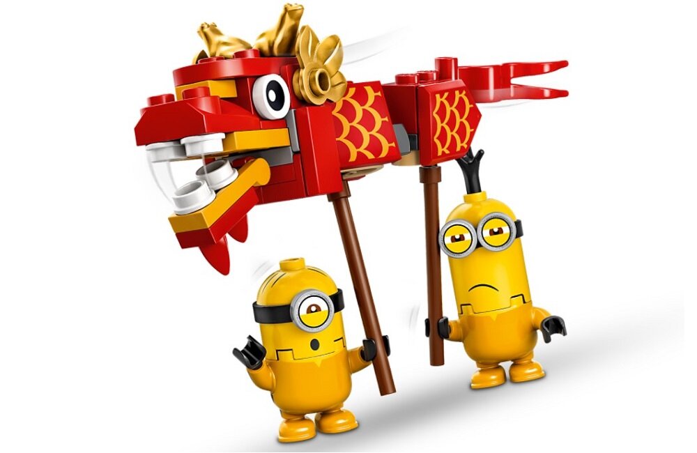 LEGO Minions Minionki i walka Kung Fu 75550 Pudełko skrywające wiele tajemnic 310 elementów