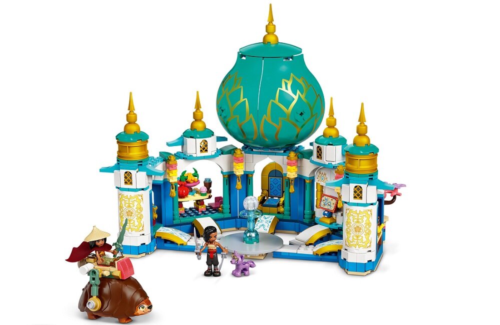 LEGO Disney Raya i Pałac Serca 43181 Ćwiczenie różnych obszarów rozwoju budowa koncentracji rozwijanie zdolności manualnych
