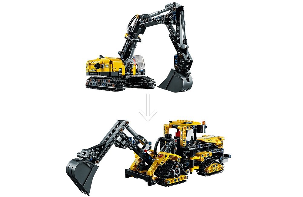 LEGO Technic Wytrzymała koparka 42121 Możliwości przebudowywania