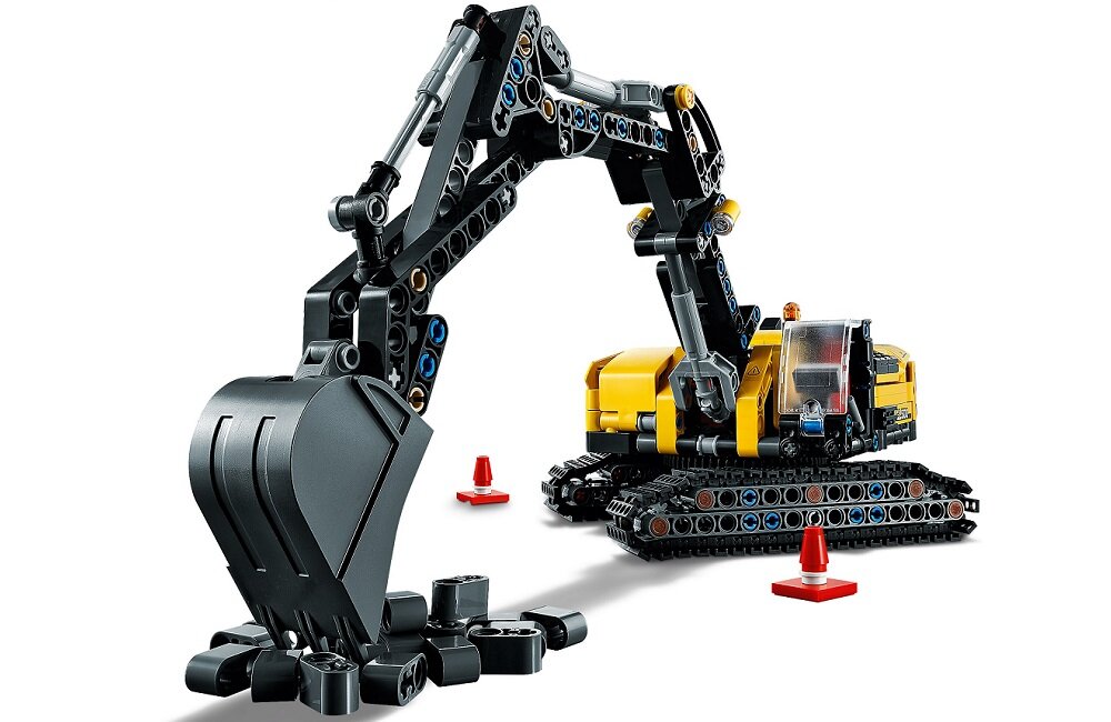 LEGO Technic Wytrzymała koparka 42121 Rygorystyczne standardy jakościowe elementy idealnie do siebie pasują