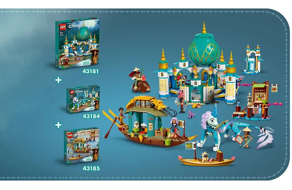 LEGO Disney Łódź Bouna 43185 Możliwość łączenia z innymi zestawami
