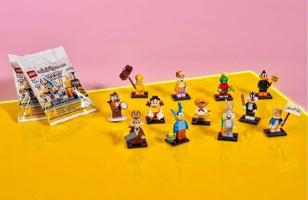 LEGO Minifigures Zwariowane melodie 71030 Zwariowana akcja nostalgiczne wspomnienia dla miłośników kreskówek figurki