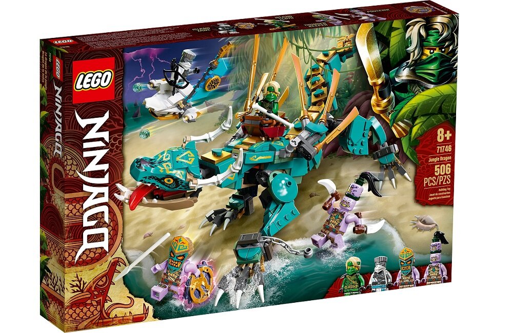 LEGO Ninjago Dżunglowy smok 71746 Zabawa napędzana wyobraźnią nie zawiera żadnych elementów elektronicznych<