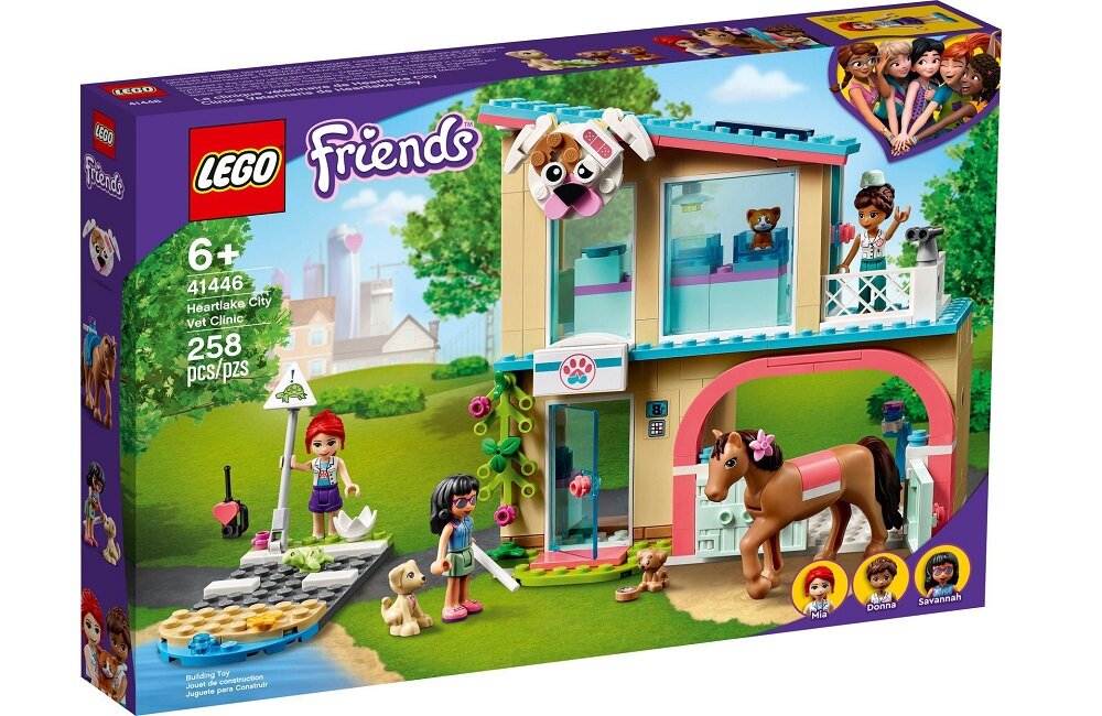 LEGO Friends Klinika weterynaryjna w Heartlake 41446 Klocki są do siebie perfekcyjnie dopasowane