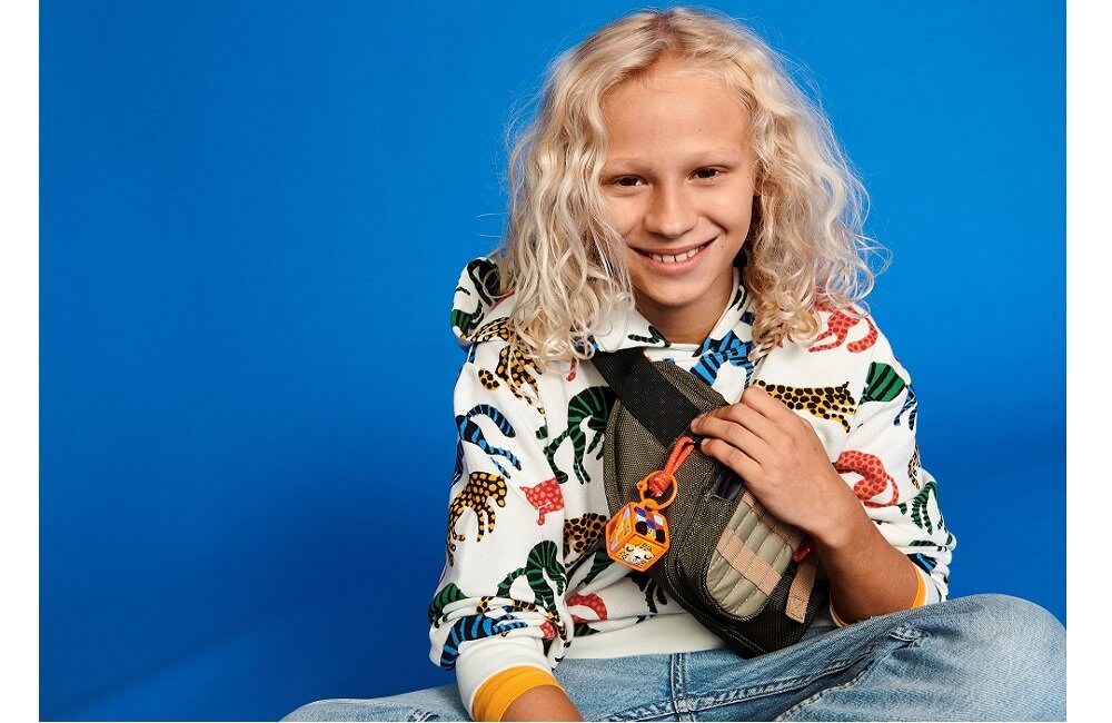 LEGO Dots Zawieszka z leopardem 41929 rozwijanie umiejętności projektowania dla miłośników prac ręcznych personalizacja zabawki
