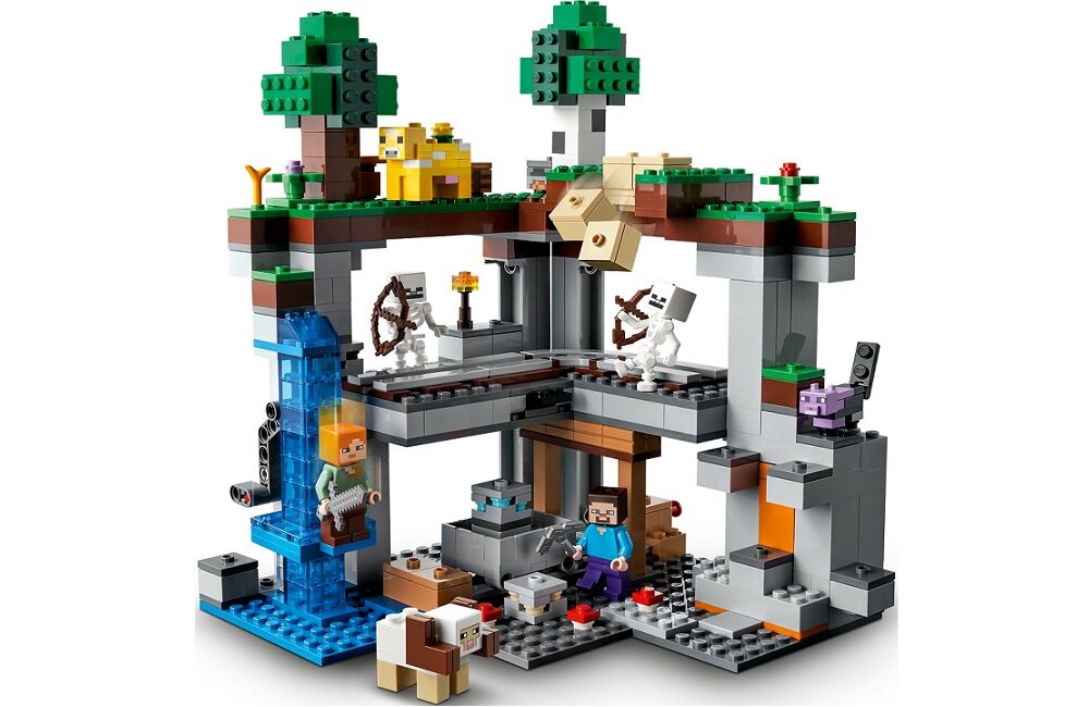 LEGO Minecraft Pierwsza przygoda 21169 Zestaw kolekcjonerski zabawa z przyjaciółmi