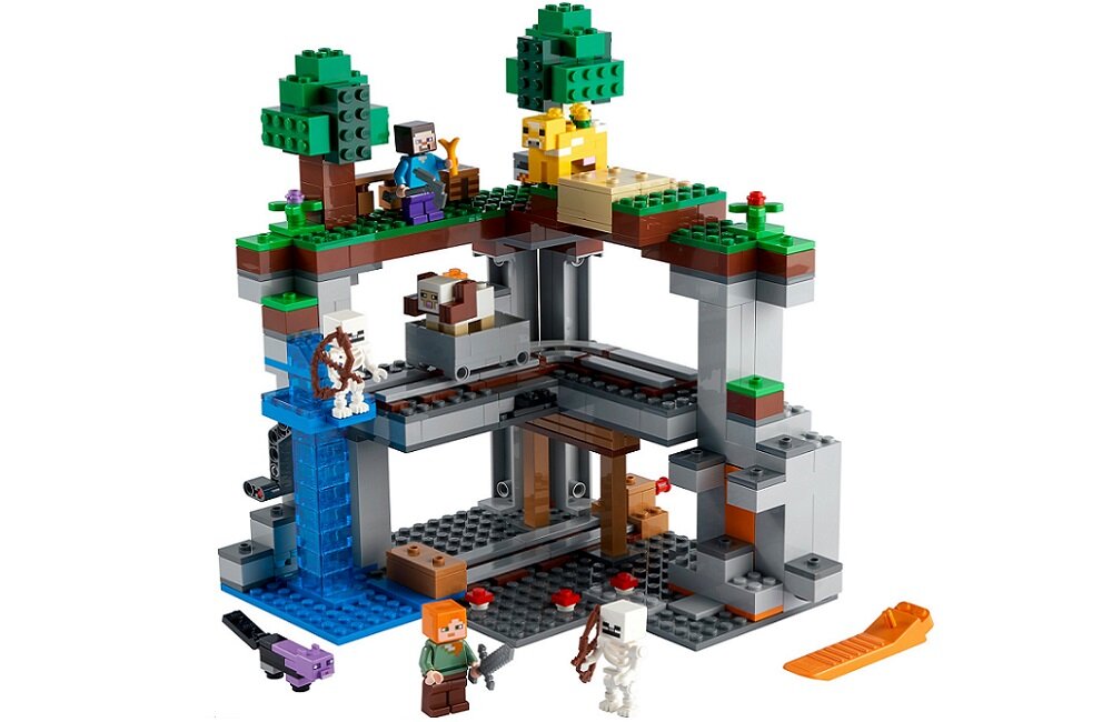 LEGO Minecraft Pierwsza przygoda 21169 Klocki są do siebie perfekcyjnie dopasowane