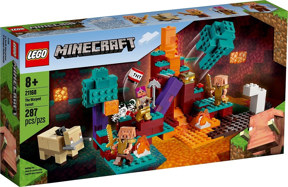 LEGO Minecraft Spaczony las 21168 łatwe łączenie Klocki LEGO są do siebie perfekcyjnie dopasowane
