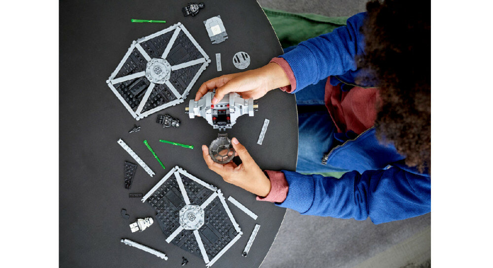 LEGO Star Wars Imperialny myśliwiec TIE 75300 zabawka ozdoba wygląd LEGO Star-wars