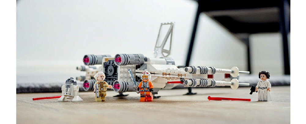 LEGO Star Wars Myśliwiec X-Wing Luke’a Skywalkera 75301 rozwój nauka motoryka trenowanie rączek sprawność