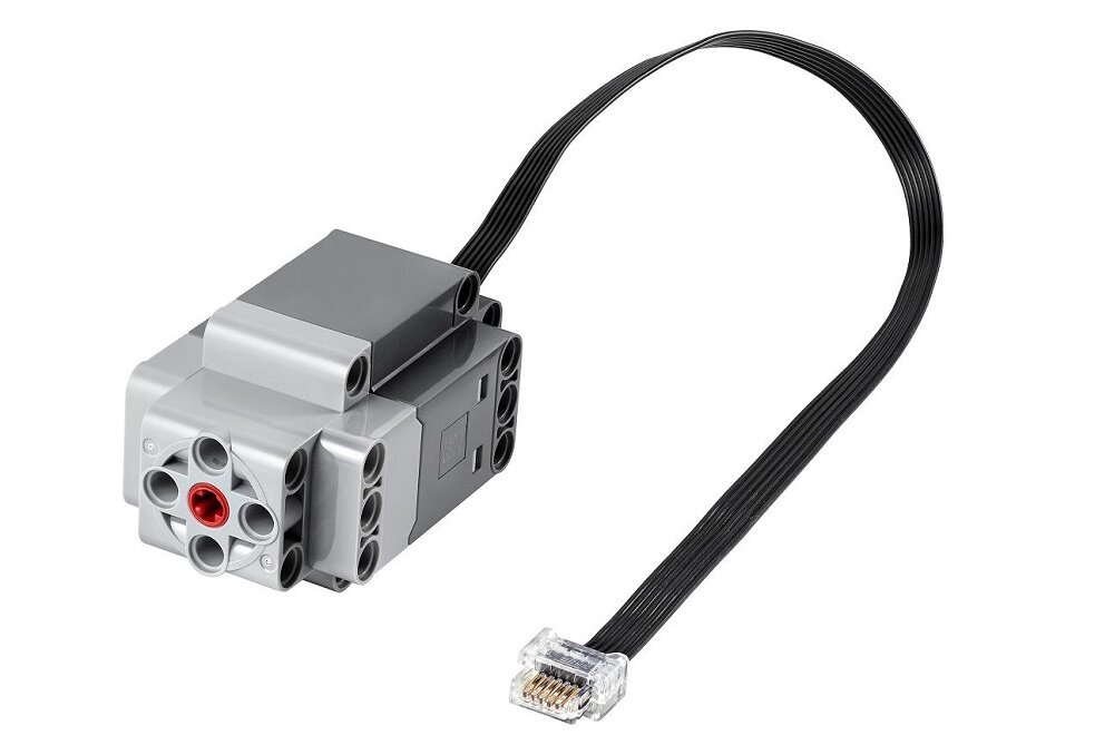 LEGO Power Up Silnik XL Technic - wygląd ogólny czujnik obrotów pozycjonowanie bezwzględne aplikacja bluetooth
