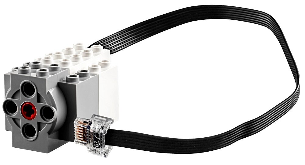 LEGO Powered Up Średni silnik liniowy - wygląd ogólny umożliwia wykonaywanie precyzyjnych ruchów silnik liniowy