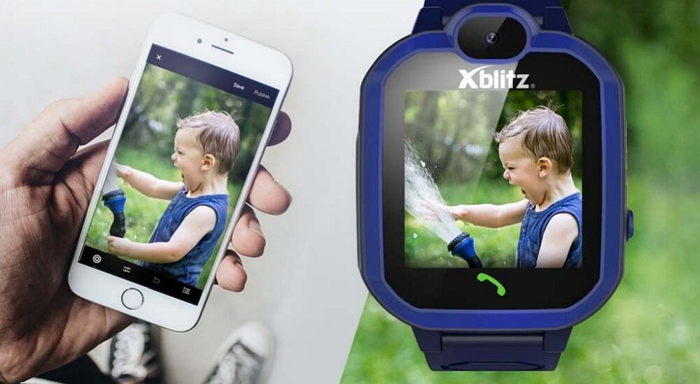 Smartwatch XBLITZ Kids Watch GPS Hear Me ekran pasek bateria monitoring sport