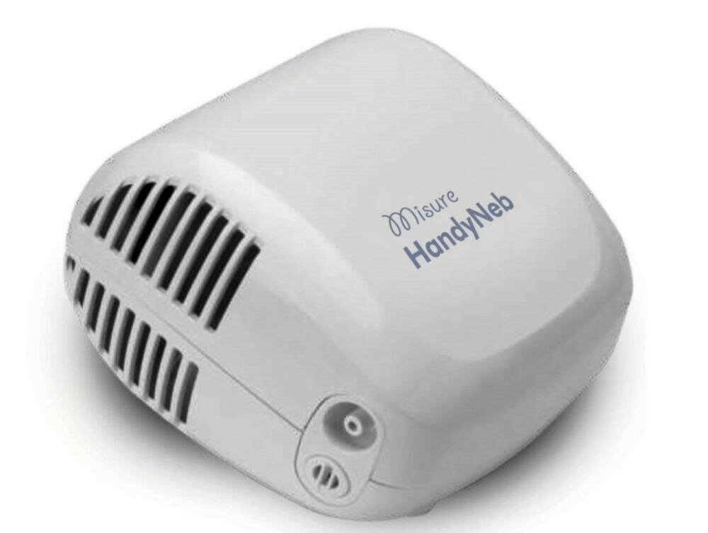 MISURE-Handyneb nebulizator inhalator wyrób medyczny podawanie leku dorosły dziecko choroby układu oddechowego warunki domowe leczenie infekcji leki wziewne aerozol działanie terapeutyczne skuteczna bezpieczna metoda leczenia nebulizacja
