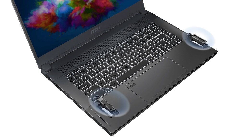 Laptop MSI Creator 15 - Obsługa dźwięku Hi-Res Nahimic wysoka jakość dźwięku