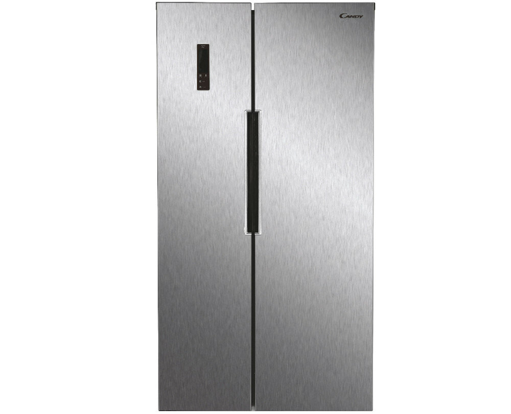 Lodówka CANDY CHSBSV 5172XN Side by side Nofrost front przód panel sterowania na drzwiach