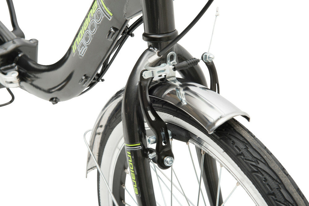 Rower elektryczny INDIANA E1000 U11 Czarny - hamulec v-brake aluminium