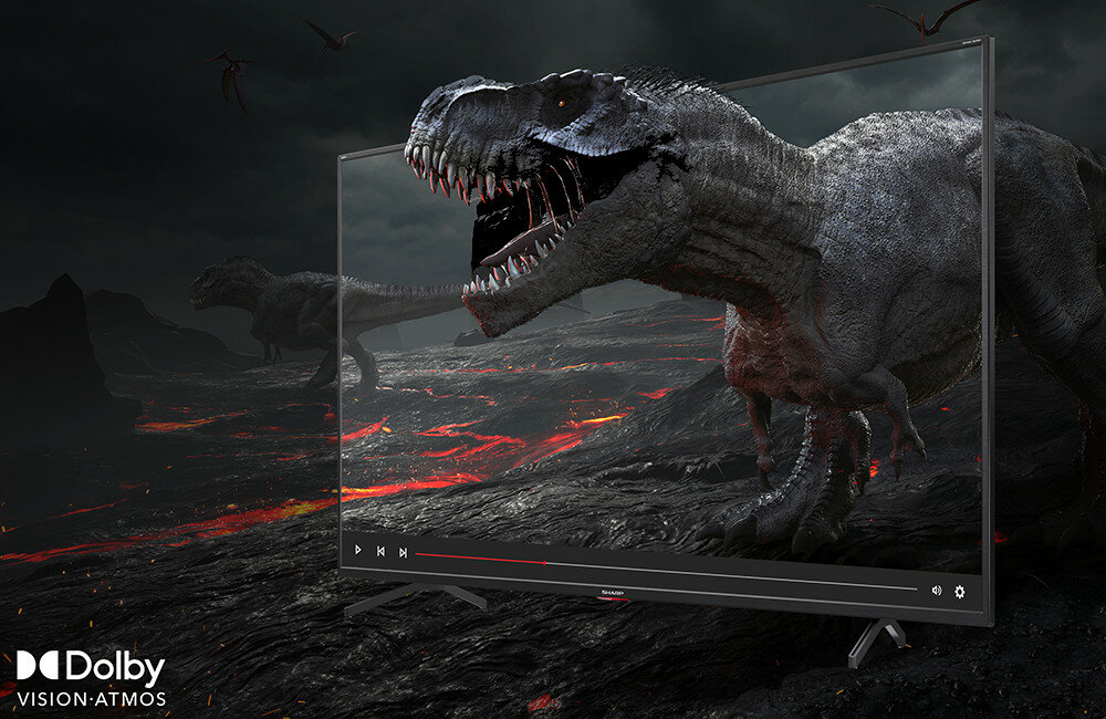 TELEWIZOR SHARP LED 65BN3EA UHD ANDROID @TV HDR10 DTS VIRTUAL wzmocnienie basów przejrzyste dialogi