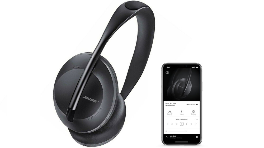 Słuchawki Nauszne BOSE Noise Cancelling Headphones 700 Czarny - Aplikacja Mobilna
