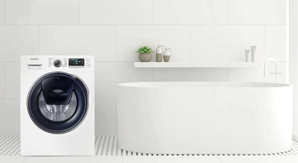 Pralka SAMSUNG WW8NK62E0RW SAMSUNG Crystal Gloss dekoracyjne pokrętło drzwiczki