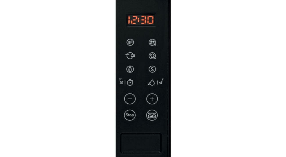 INDESIT-MWI120GX kuchenka mikrofalowa prosto szybko panel dotykowy cykl gotowanie godzina czas program