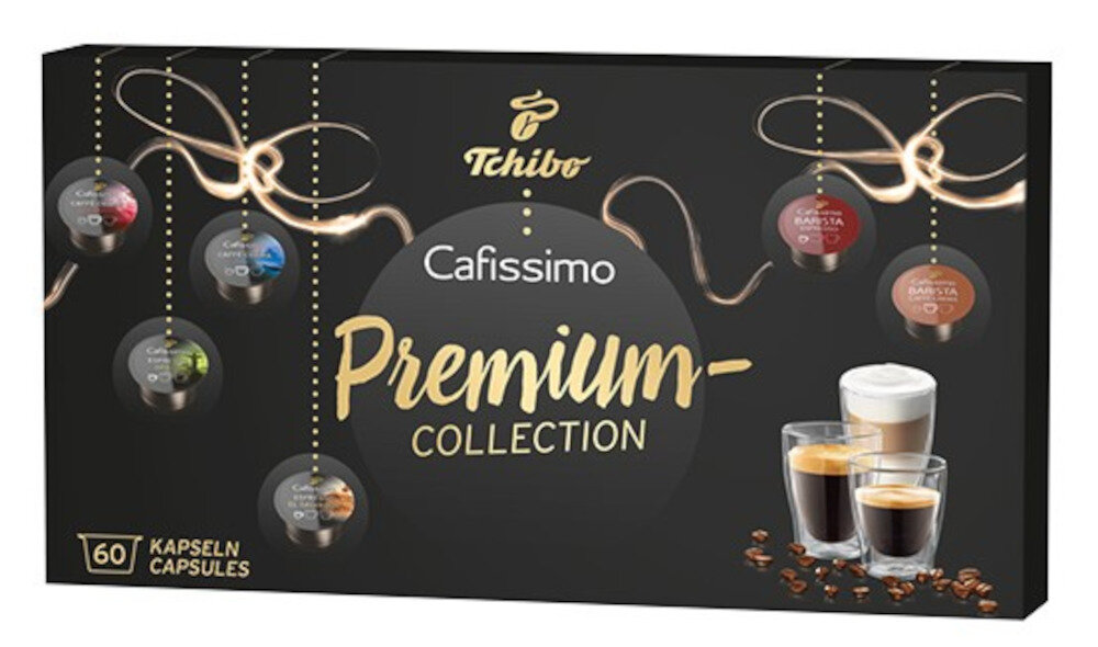 Kapsulki TCHIBO Cafissimo (60 sztuk) Cafe Crema Rich Aroma, Cafe Crema India, Cafe Crema XL, Cafe Crema Colombia, Cafe Crema Fine Aroma oraz opcja bezkofeinowa