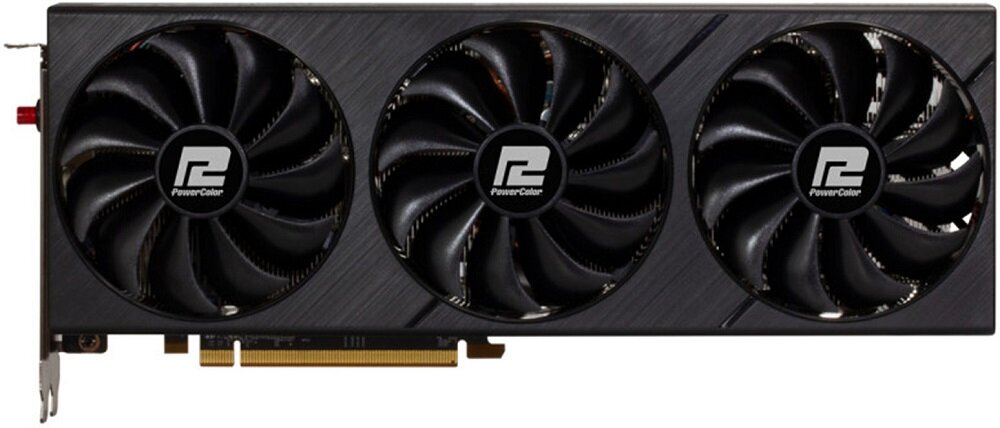 Karta graficzna POWERCOLOR Radeon 6800 Fighter 16GB - pionowa konstrukcja żeber sprawne i równomierne odprowadzanie ciepła