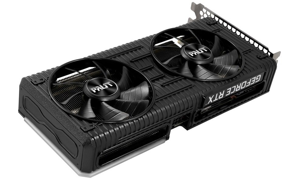 Karta graficzna PALIT GeForce RTX 3060 Ti Dual OC 8GB - zwiększone taktowanie procesora graficznego 1695Mhz 8GB pamięci GDDR6 rozdzielczość Ultra HD