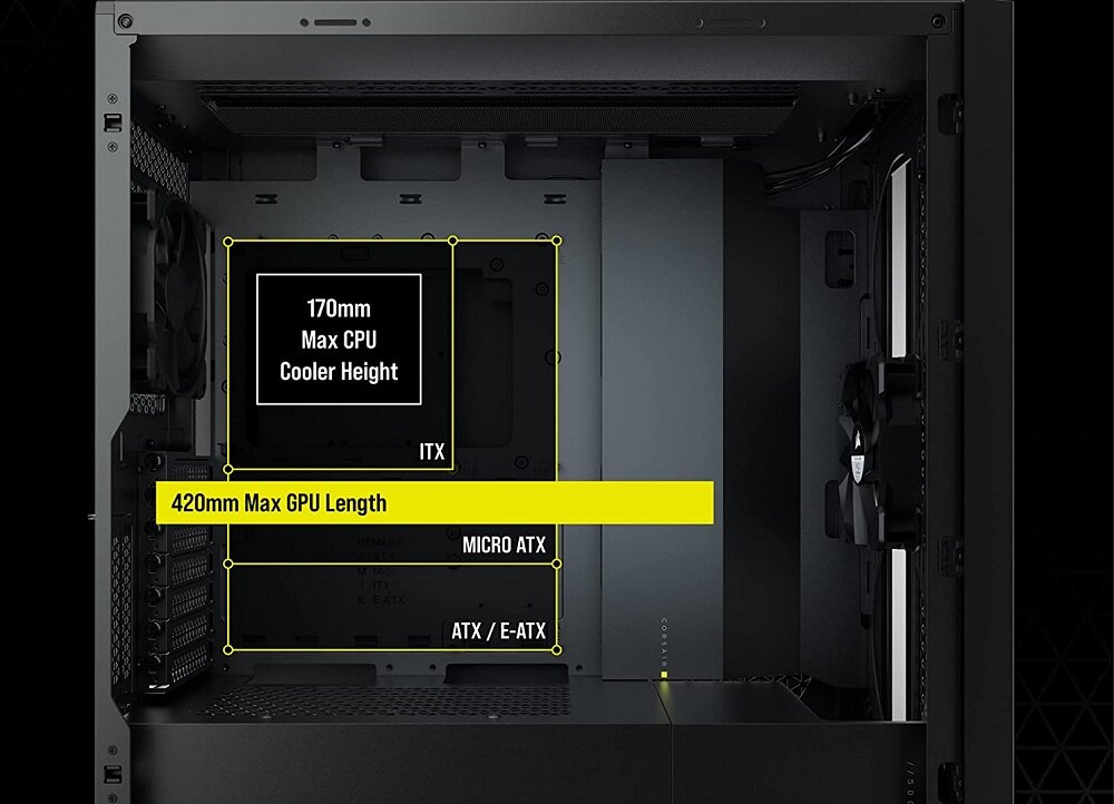 Obudowa CORSAIR 5000D Airflow Czarny - funckje wysoka wydajnosc