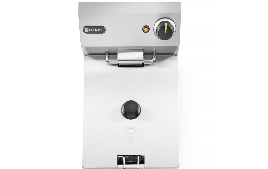 Frytkownica HENDI 205815 Termostat ochrona Lampka kontrolna informacja monitorowanie proces System zimnej strefy