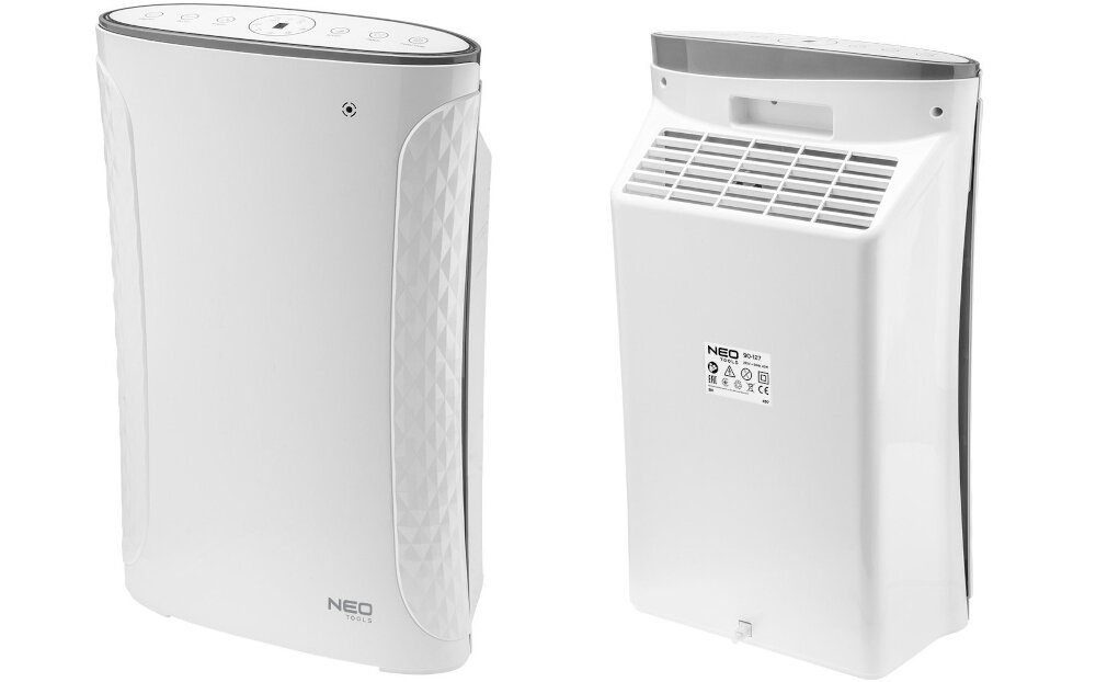 Oczyszczacz powietrza NEO TOOLS 90-127 powierzchnia do 27 m2 cicha praca wydajnosc CADR 225 m3/h