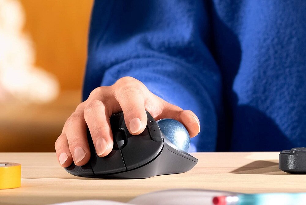 Mysz LOGITECH Ergo M575 - obsluga kciukiem